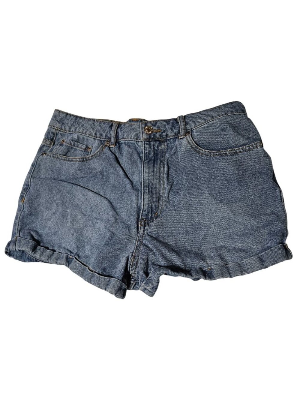 Forever 21 Jean Shorts Womens Size 30 High Waist Medium Wash Denim Casual